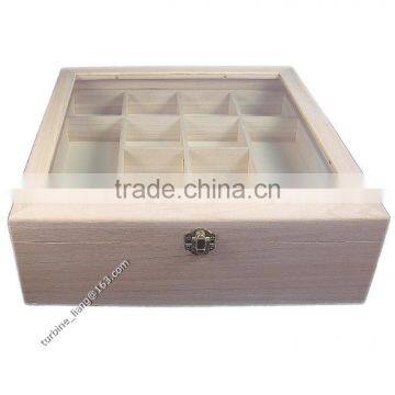 Wooden Craft Boxes with two Compartments