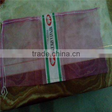 agriculture plastic leno net bags for onions and potatoes