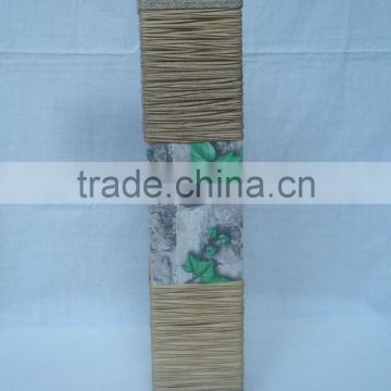 Rectangular shape handmade bamboo vase