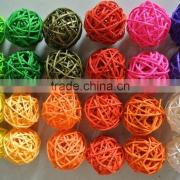 Hot sale High quality natural rattan ball Wicker Xmas & Wedding decoration ball