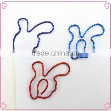 Advertising gifts OEM hand finger shaped paper clips