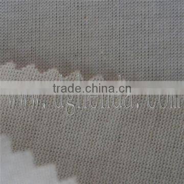 white 100g single-side knitting fabric with hot melt dot glue for shoes lining