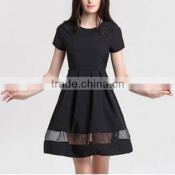 2016 Round Neck Solid Casual Summer Dress photo-3