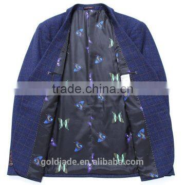 2016 Hot Korean Style Men's Slim Fit Blazers for Man Trench Coat photo-4