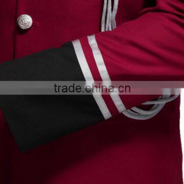 Bordeaux Red Design Security Guard Uniform, Marching Band Uniform photo-3