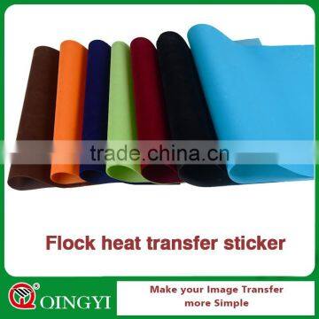 specialty flock paper transfers for textiles