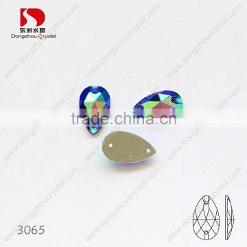 Wholesale Tear Drop Sew on Rhinestone,bulk Sold Crystals for Dresses/jewelry/shoes/bags Decoration photo-2