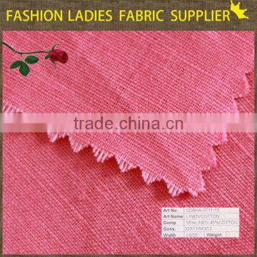 Cotton Linen Fabric Wholesale Solid Woven Shirting Linen Fabric Shaoxing Textile Pants Linen Fabric photo-6