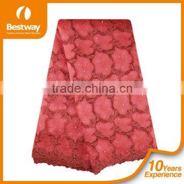 2015 High Qualtity Guangzhou Wholesale Chemical Guipure Lace With Sequins CP0070 photo-5