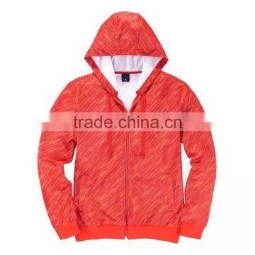 Blank Zip up Hoodie Orange Hoody Sweatshirt Waterproof Hoodies photo-5