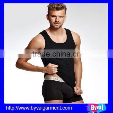 OEM Men High Quality Waistcoat Summer Dry Fit Sleeveless Plain Dyed Shirts photo-3