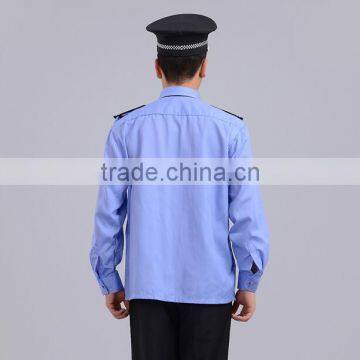 Good Quality Cheap Blue Hotel Guard Design Security Uniforms Wholesale Made in China photo-2