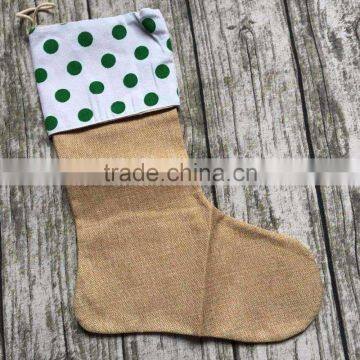 Burlap Christmas Stockings Christmas Gift Bag Christmas Tree Decoration Socks Linen photo-4