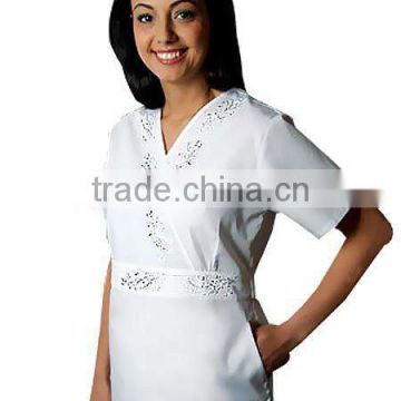 Ladies Mock Wrap Scrub Top