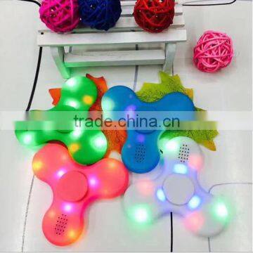 New Glowing Music Decompression Fingertips Gyro Rechargeable Bluetooth Playback Flash Fingertips Gyro With Speakers photo-2