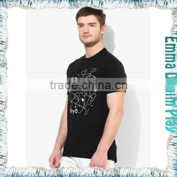 Latest Men's Printed Combed Cotton O Neck T Shirts photo-2