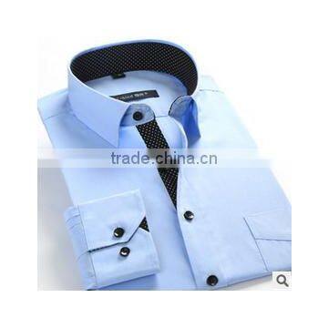 Latest Shirt Designs for Men Long Sleeve Formal Shirt Uniform Business Korean Men Anti-wrinkle T-shirt photo-5
