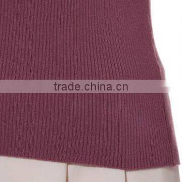 Popular V Neck Fitted Knit Pullover Mature Women in Tight Sweater With Knot photo-6