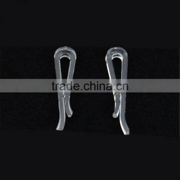 4.0*0.9*0.35cm Cheap U-shape Garment Accessory Transparent Plastic Clips for Packing photo-4