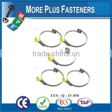 Made in Taiwan Stainless Steel german type hose clamp types of hose clamps bridge