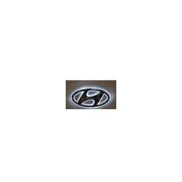 Hyundai Car Badges Logos/Lamp White Color