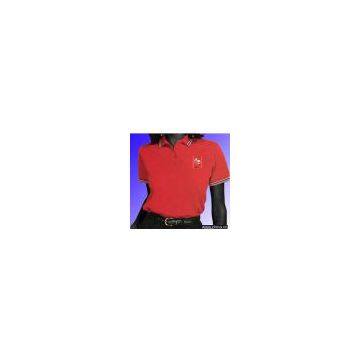 Sell Oxford Mercerized Cotton Pique Knit Shirts With Striped Collar