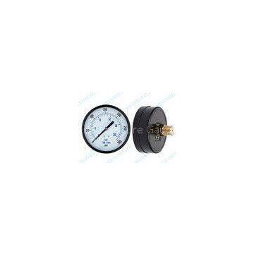 Stainless Steel Pressure Gauge With brass material , back and bottom 3/8 1/2 BSP, NPT, PT