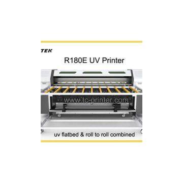 R180E UV Flat And Roll Printer With 2pcs Dx7 Head