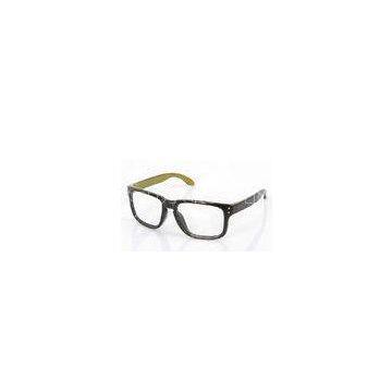 Black Red Polycarbonate Plastic Optical Eyeglass Frames For Women , Large Square