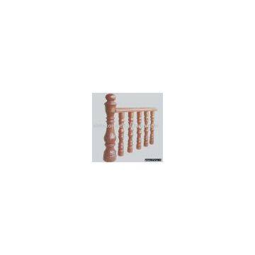 brown granite railing