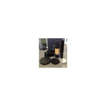 plastic jar, bottle, compacts, lipstick case