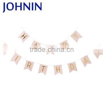 Wholesale custom design high quality decoration happy birthday banner