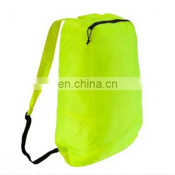 Custom young design 14L foldable drawstring shoulder outdoor use backpack