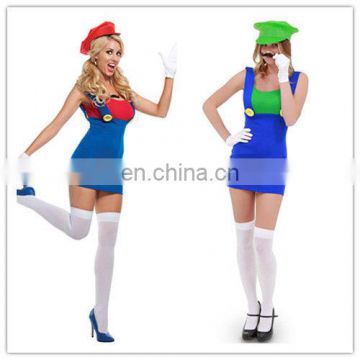 TV movie Carnival Adult sexy party halloween mario bros woman costume AGC083