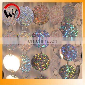 plastic metallic color sequin restaurant curtain