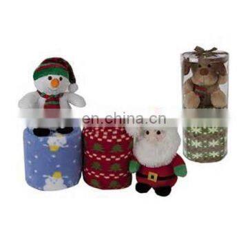 Best Christmas products Snowman toys and Santa Clause toys packed in plush color box