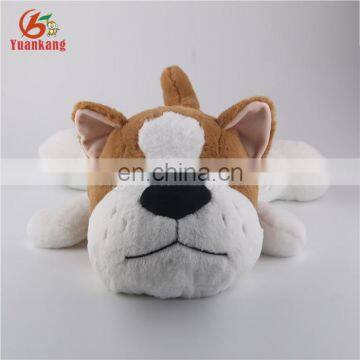 OEM soft cuddly plush dog pillow