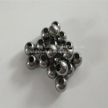 AISI 304 316 316L 420C 440C Drilled Stainless Steel Ball With Hole