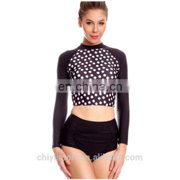 digital print high neck rashguards long sleeves sun- protective rashguards