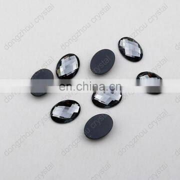 DZ-1032 oval shaped flatback crystal rhinestones for jewelry