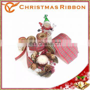 Taiwan Made 100% Polyester Satin Ribbon For Christmas