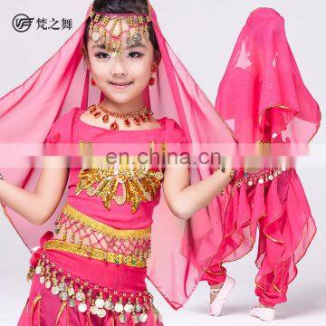 Indian Children belly dance costume set with top and pant ET-057#