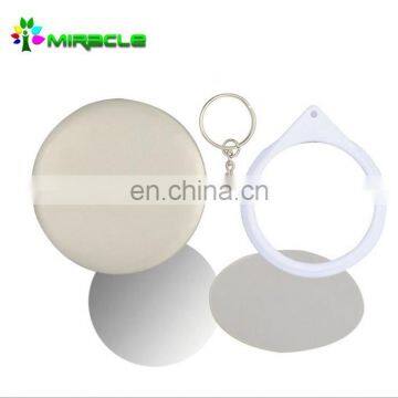 Mirror Buton Badge,blank plastic pin badges