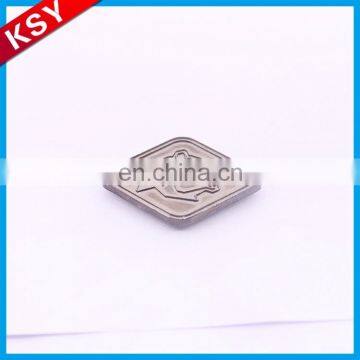 New Product Large Supply Designer Brand Name Metal Sewing Label Tags For Clothing