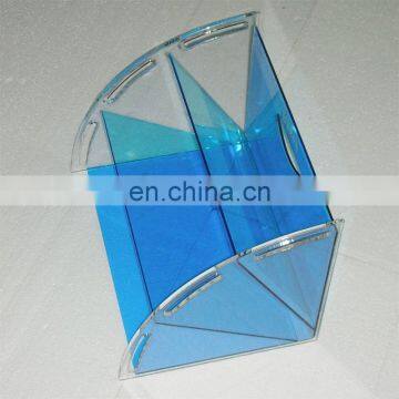 Clear pmma plxiglass postcard display A4 acrylic document display
