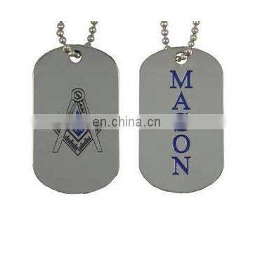 Freemason Masonic militray dog ID tag