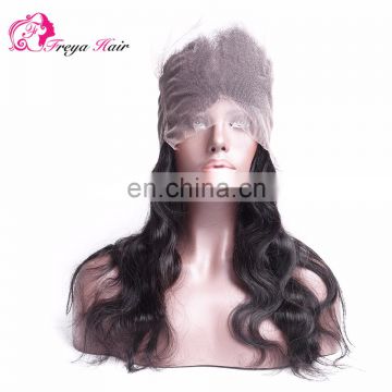 Alibaba hot selling large stock wholsale body wave 360 lace frontal