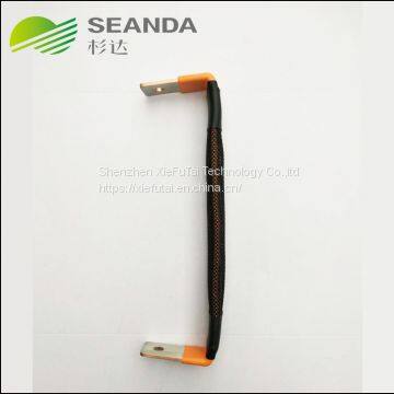 Custom acceptable flexible weave copper busbar with nickle plated for battery pack