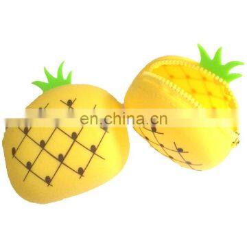 Creative Strawberry Key Coin Bag Custom Emoji Logo Printing Women Wallet Fashion Zip Silicon Purse photo-5