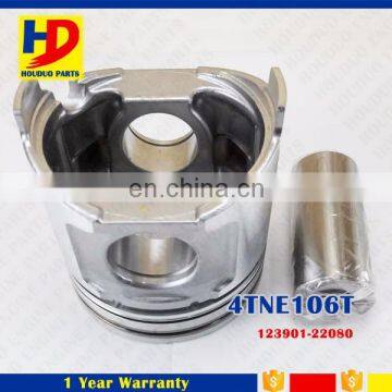 4TNE106T Engine Piston Part Excavator Spare Parts OEM No 123901-22080 photo-6